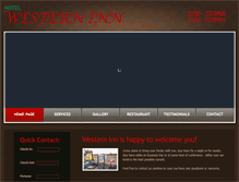 Tablet Screenshot of hotelwesterninn.com